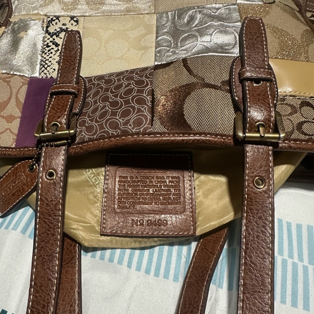 Coach Multicolor Patchwork Shoulder Bag